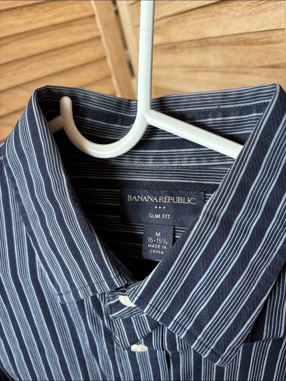Banana Republic Men's Multi-Stripe Dress Shirt Medium